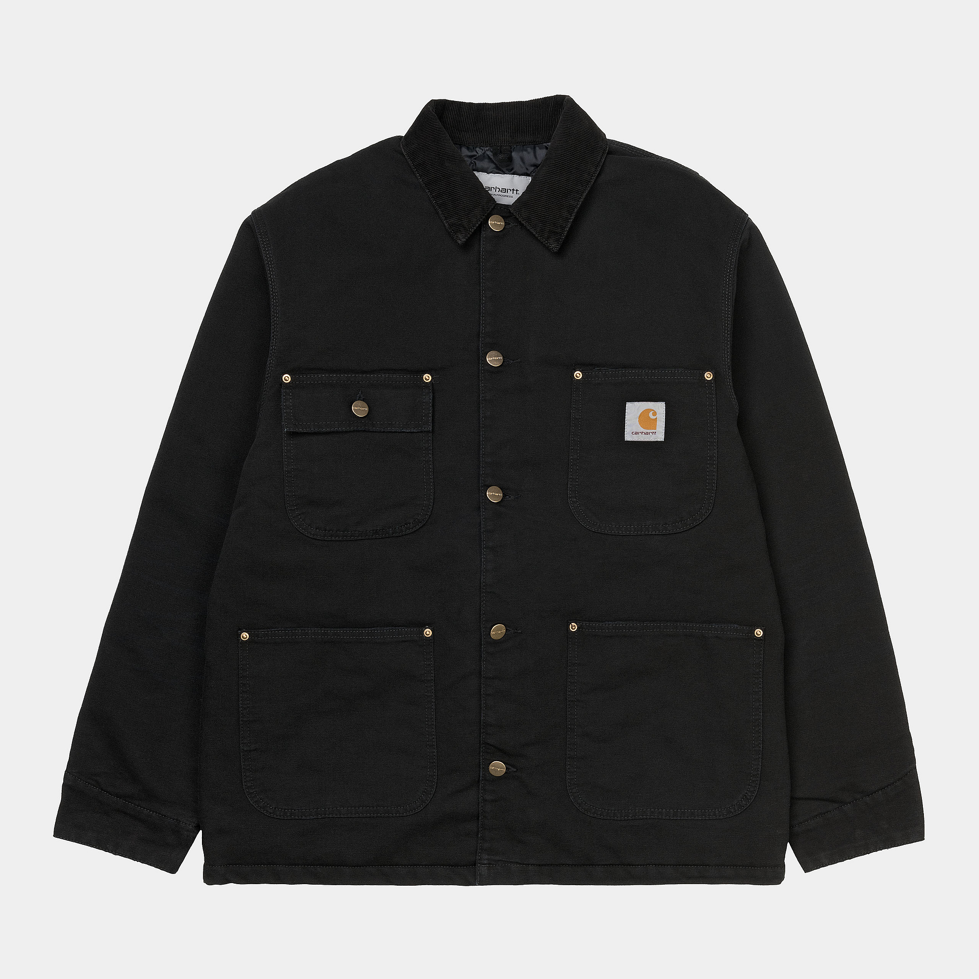 carhartt wip chore coat black